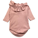 BABIDU body manica lunga tinta unita Rosa per Neonata BODY2 ROSA BABIDU 