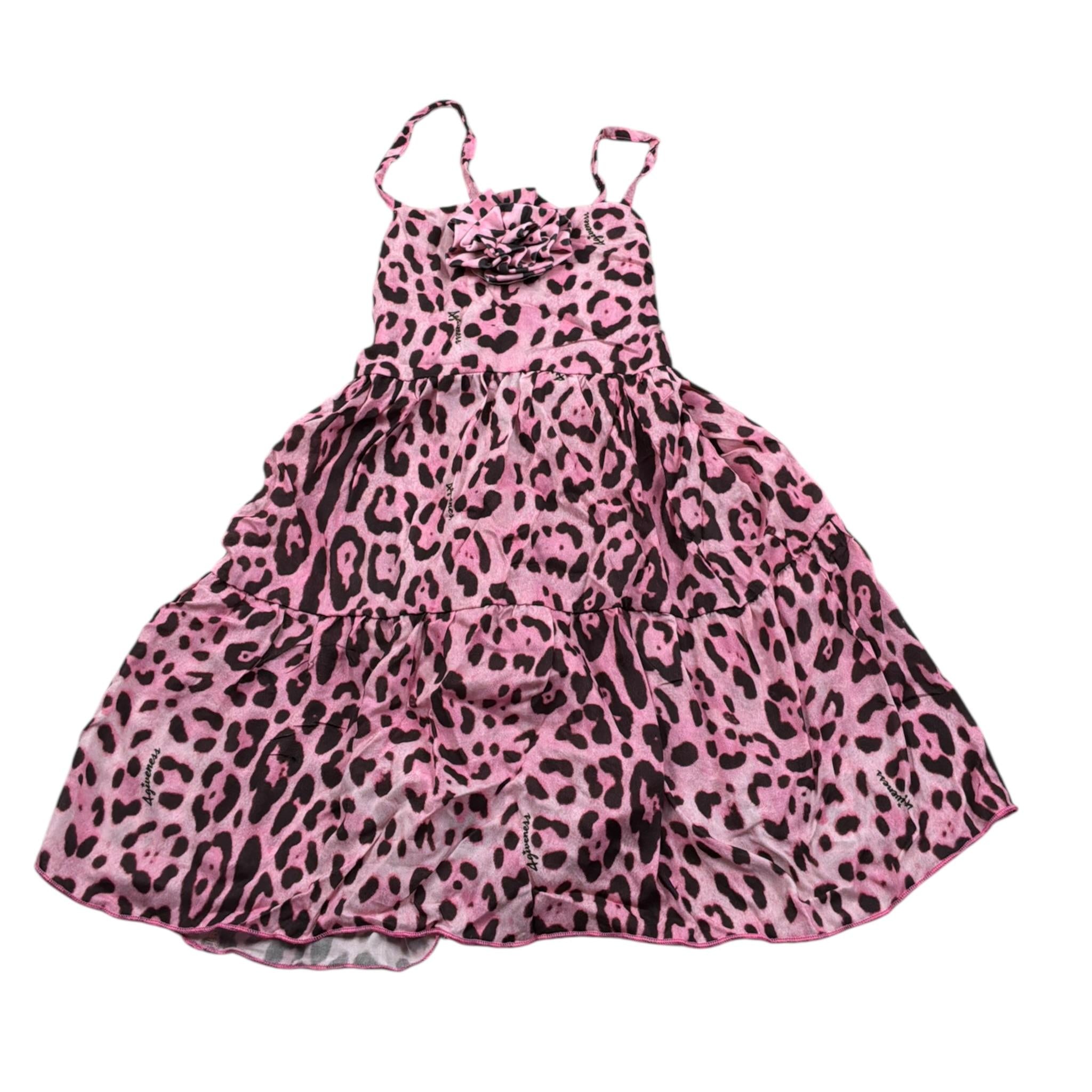 4Giveness Abito tinta unita con Fantasia Maculata Rosa per Neonata FGCN3965X ROSA 4GIVENESS 