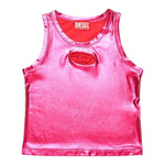 Diesel Canotta Tinta Unita con Logo per Bambina J02178 MAGENTA DIESEL 