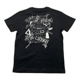 Yours T-Shirt Girocollo Tinta Unita Con Stampa In Contrasto Nero Per Bambino