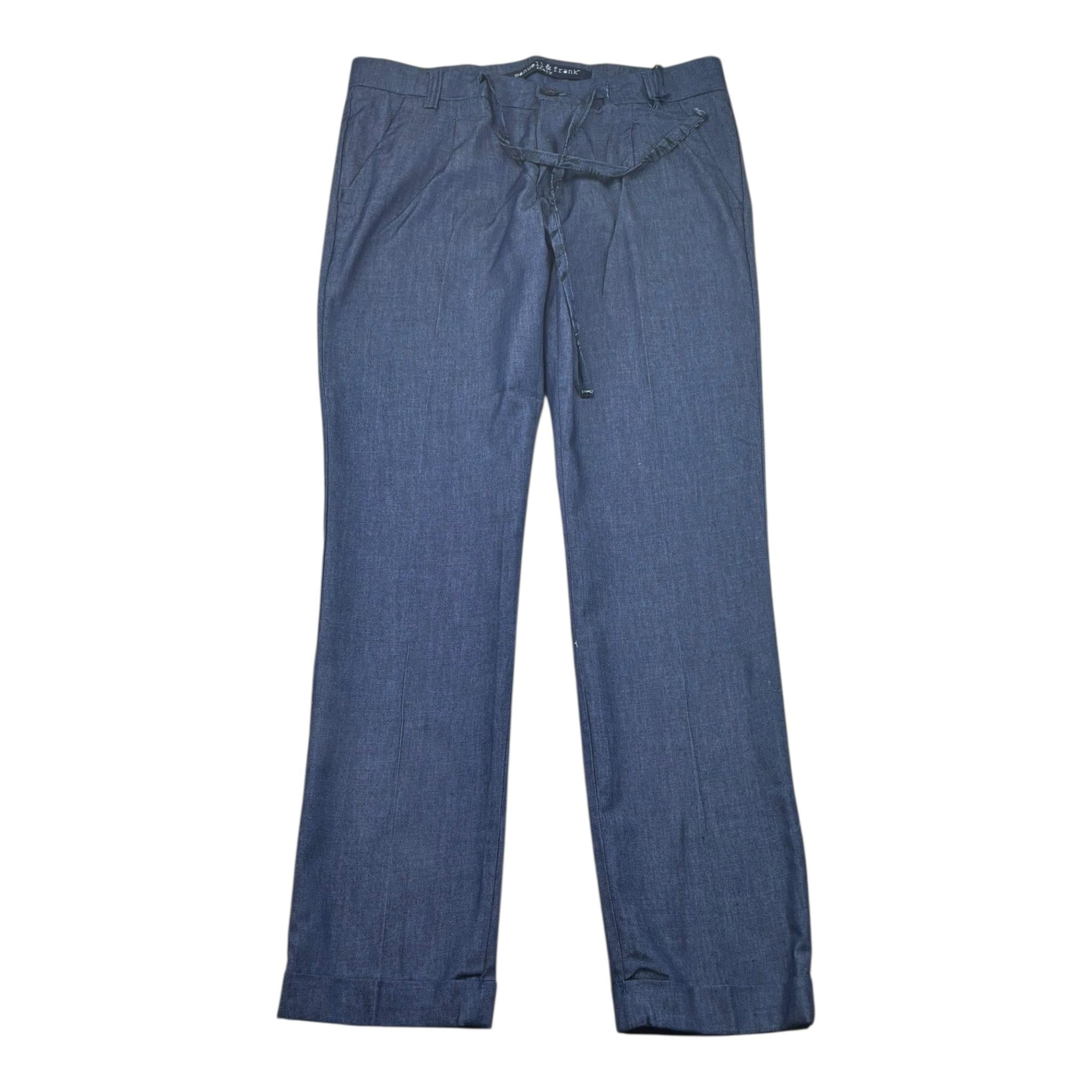 Manuel & Frank Pantalone Tinta Unita con Elastico In Vita per Bambino MF1289R BLU MANUEL & FRANK 