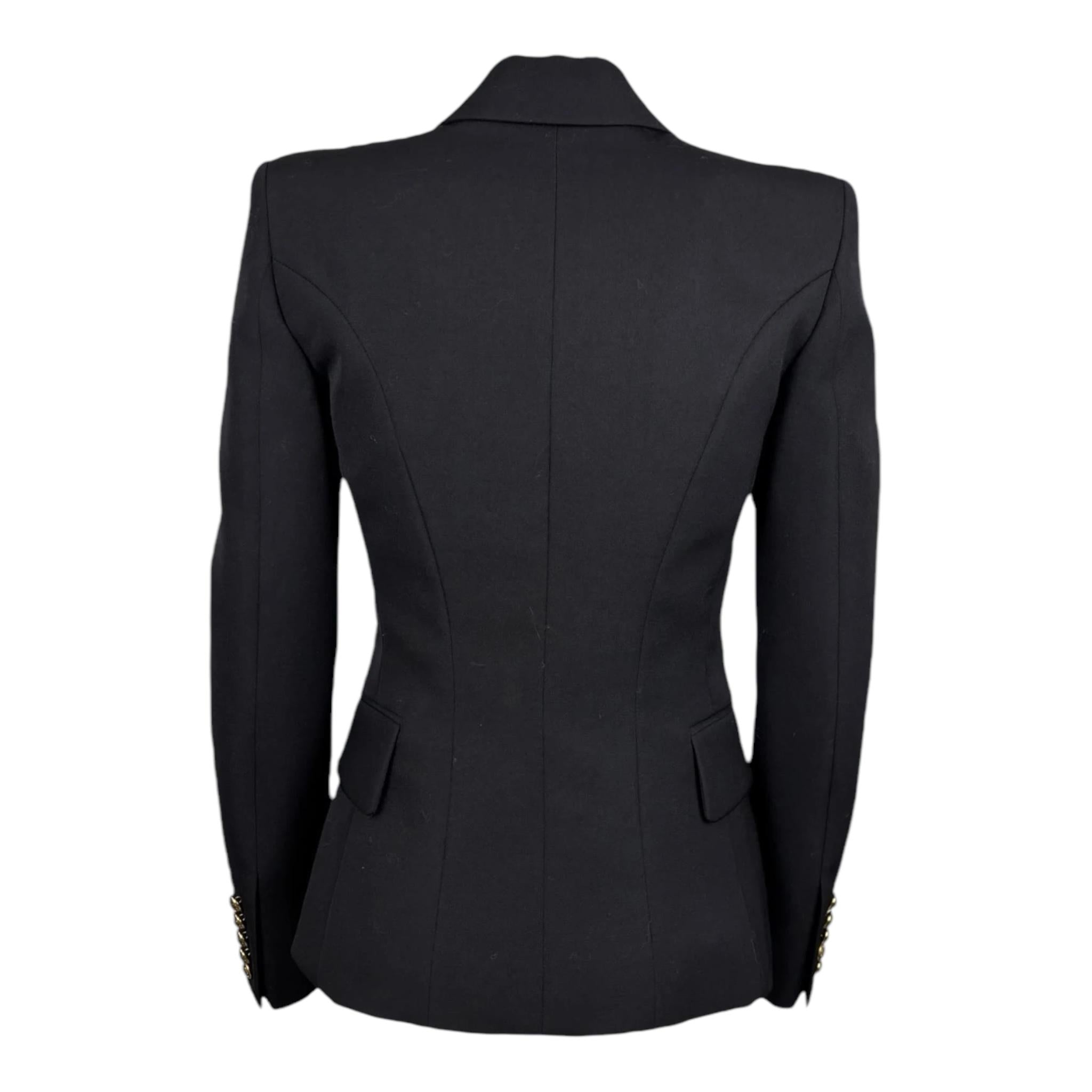 BALMAIN giacca tinta unita doppiopetto Nero per Bambina BV2C24 NERO BALMAIN 
