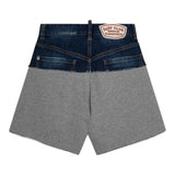Dsquared2 Bermuda Bicolore In Denim per Bambino DQ2769 GRIGIO DSQUARED2 