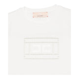 Elisabetta Franchi T-Shirt Girocollo Tinta Unita con Trafori per Bambina EFTS228X PANNA ELISABETTA FRANCHI 