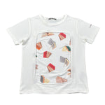 Daniele Alessandrini T-Shirt Tinta Unita con Stampa per Bambino 1236M00314 BIANCO DANIELE ALESSANDRINI 