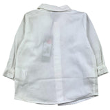 J.O. Milano Camicia Manica Lunga Tinta Unita Bianco Per Neonato