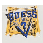 GUESS shirt girocollo tinta unita con stampa Bianco per Neonato N4YI01K8HM4XXX BIANCO GUESS 