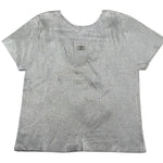 Liu Jo T-Shirt Girocollo Tinta Unita per Bambina GA5127 ARGENTO LIU JO 