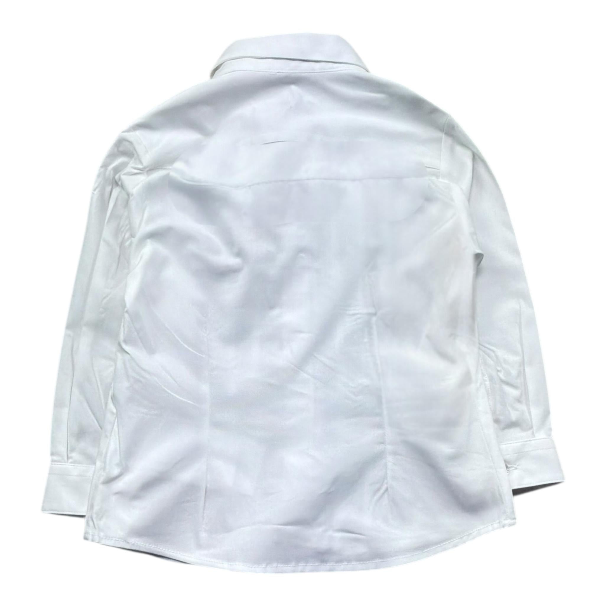Le Bebe' Camicia Manica Lunga Tinta Unita per Neonato LBB5353 BIANCO LE BEBE' 