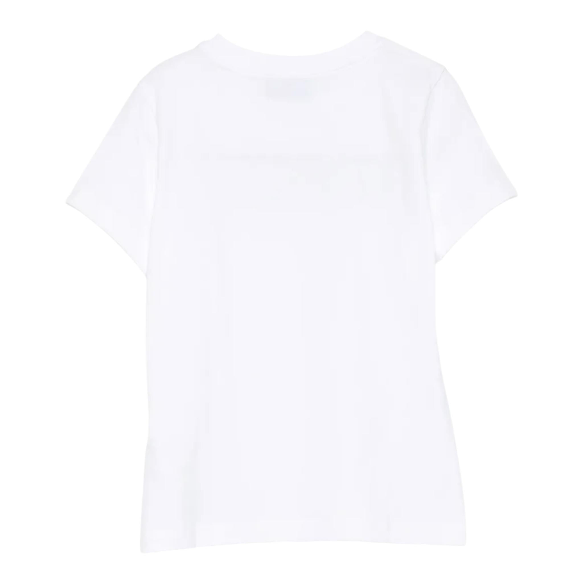 Moschino T-Shirt Girocollo Tinta Unita con Stampa per Bambino HUM05C BIANCO MOSCHINO 