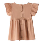 Sarabanda Camicia Mezza Manica con Fiocco per Neonata 0B538N MARRONE SARABANDA 