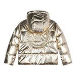 MICHAEL KORS giubbino tinta unita con cappuccio Oro per Bambina R30187 ORO MICHAEL KORS 