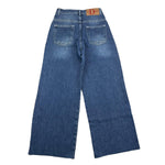 DOU DOU jeans tinta unita con girovita regolabile modello palazzo Blu per Bambina DV6P50 BLU DOU DOU 