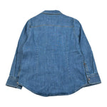 Dondup Camicia Manica Lunga Tinta Unita In Denim per Bambino DMCA043 AZZURRO DONDUP 