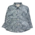 M+E' Camicia Manica Lunga Tinta Unita per Bambino UEM0529 AZZURRO M+E' 