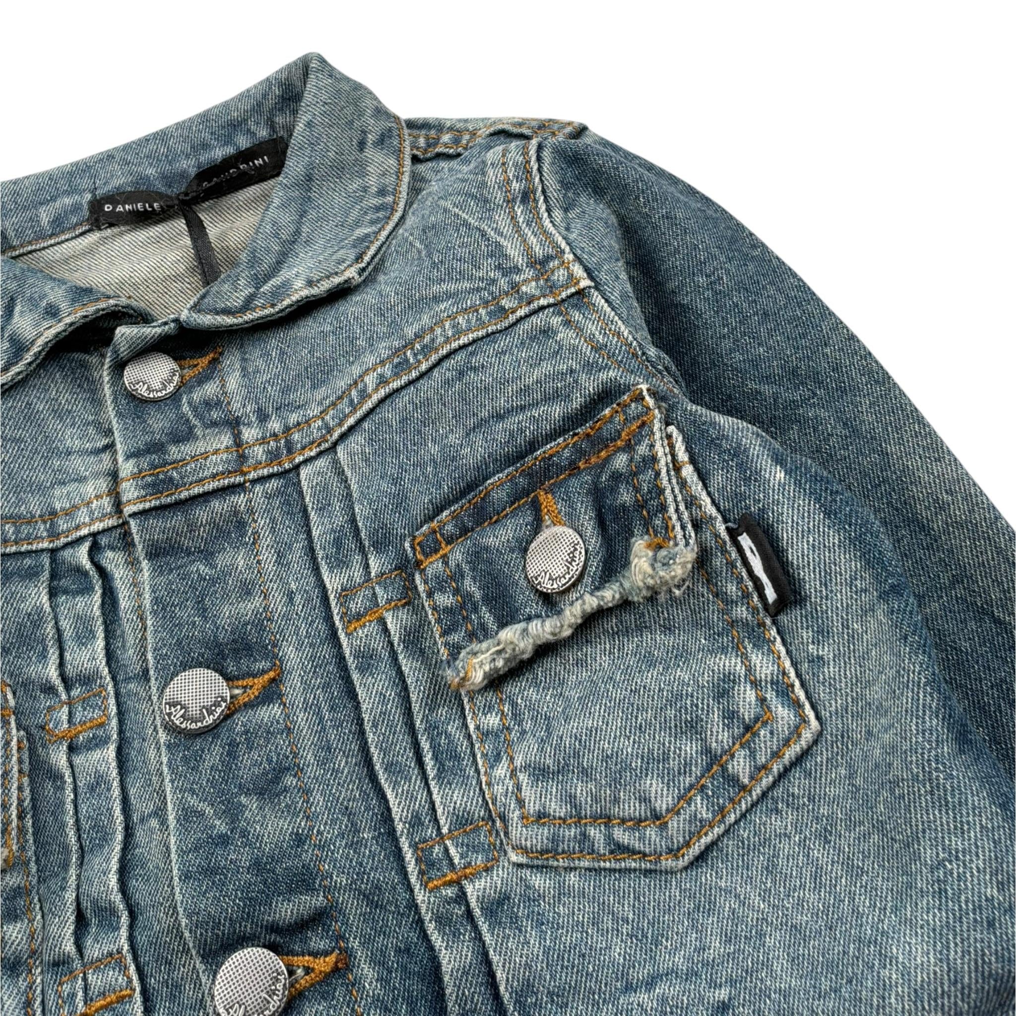 Daniele Alessandrini Giubbino Tinta Unita In Denim per Neonato 1295D0894 BLU DANIELE ALESSANDRINI 