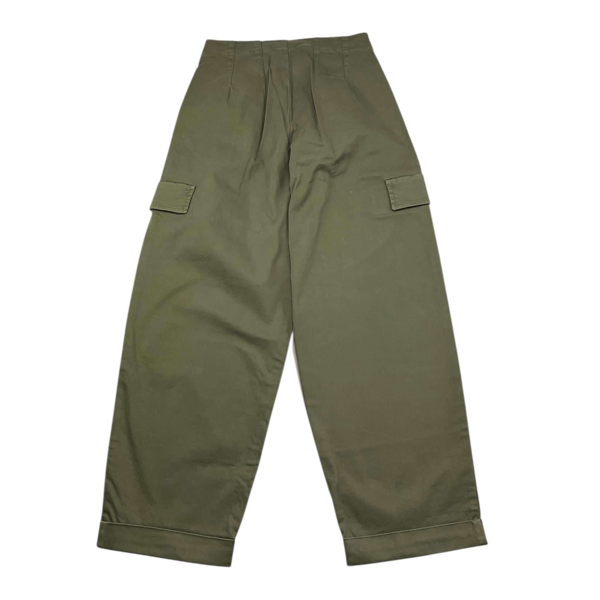 DONDUP pantalone tinta unita con tasche a filo Verde per Bambino DFPA007 VERDE DONDUP 