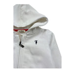 Trussardi Felpa con Zip E Cappuccio Tinta Unita con Logo per Neonato TIP26090FE BIANCO TRUSSARDI 