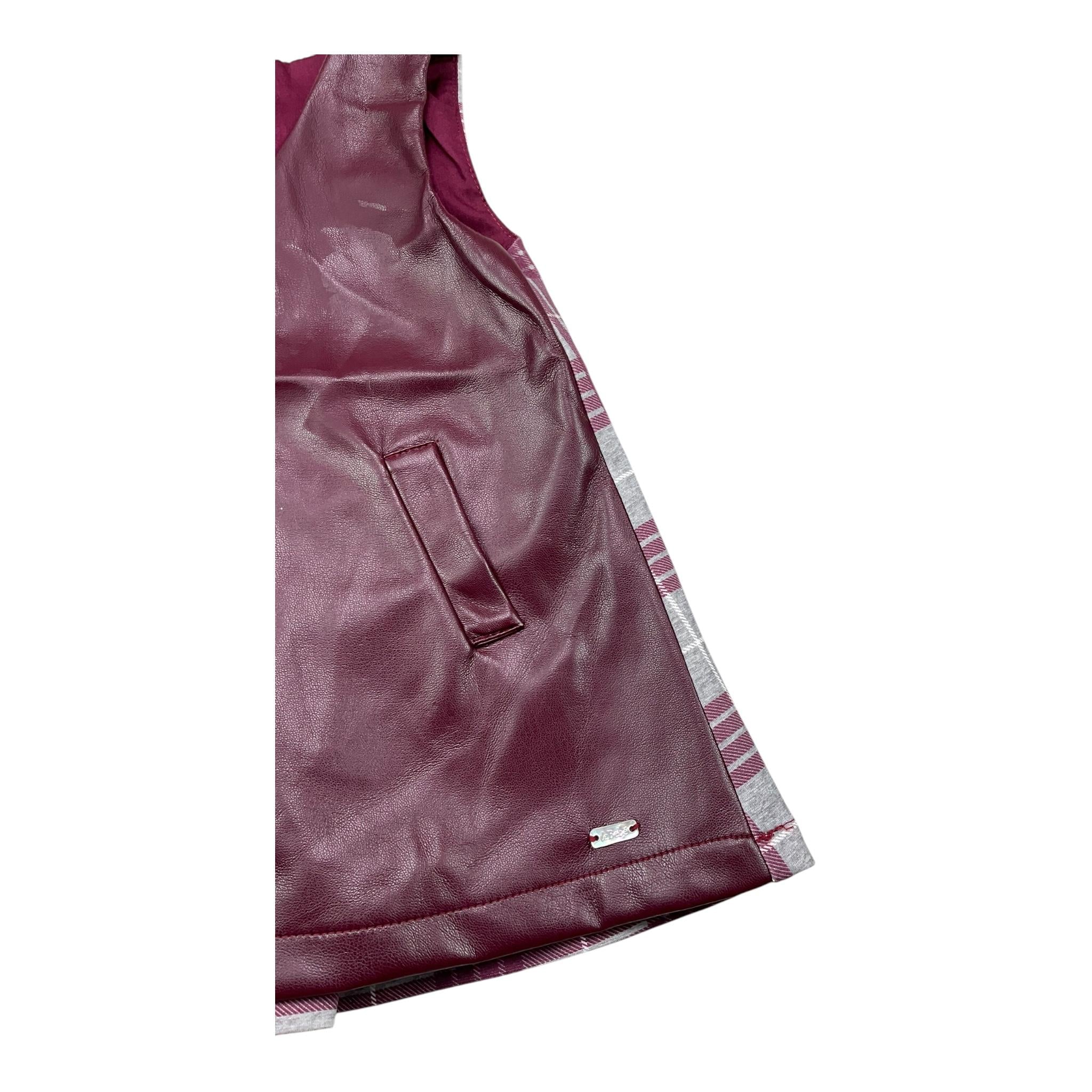 LE BEBE' abito giromanica bicolore  Bordeaux per Neonata LBG6133 BORDEAUX LE BEBE' 
