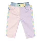 STELLA McCARTNEY jeans multicolor con frange Multicolor per Neonata TT6050 MULTICOLOR STELLA McCARTNEY 