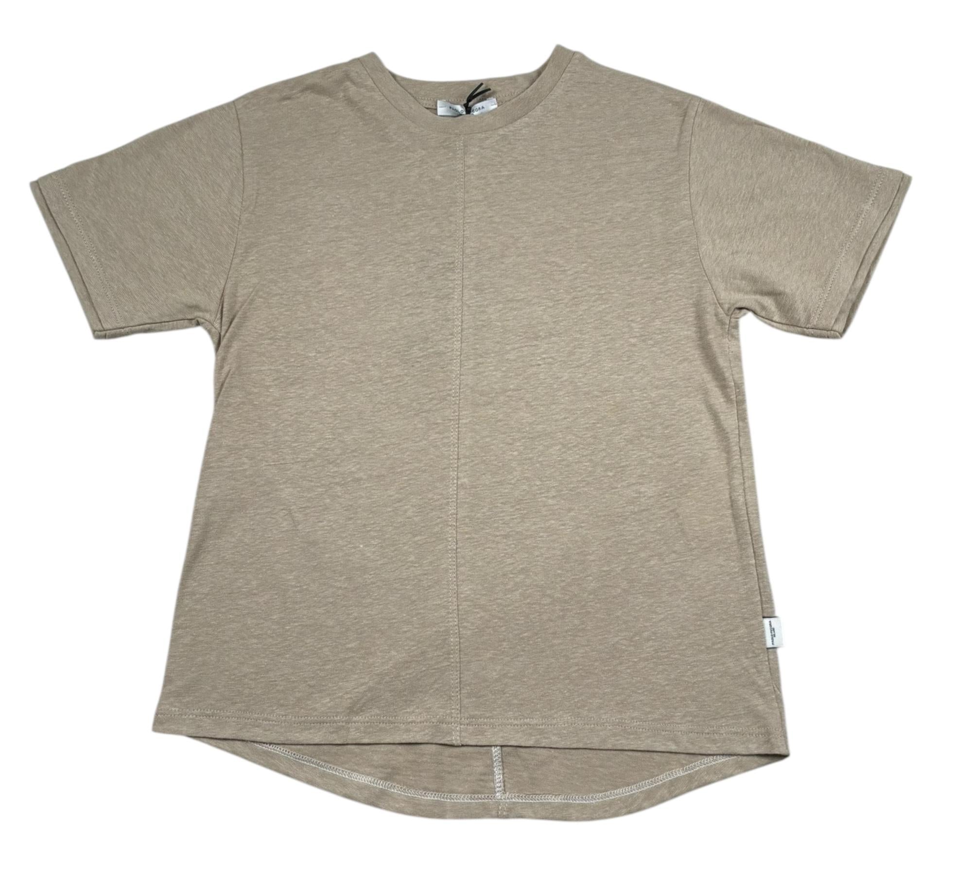 Paolo Pecora T-Shrit Girocollo Tinta Unita per Bambino PP4366 BEIGE PAOLO PECORA 