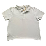 Zero Ampere Polo Mezza Manica Tinta Unita Bianco Per Bambino