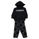 ICEBERG completo 2 pezzi felpa-leggins Nero per Neonata COMICE5356BN NERO ICEBERG 