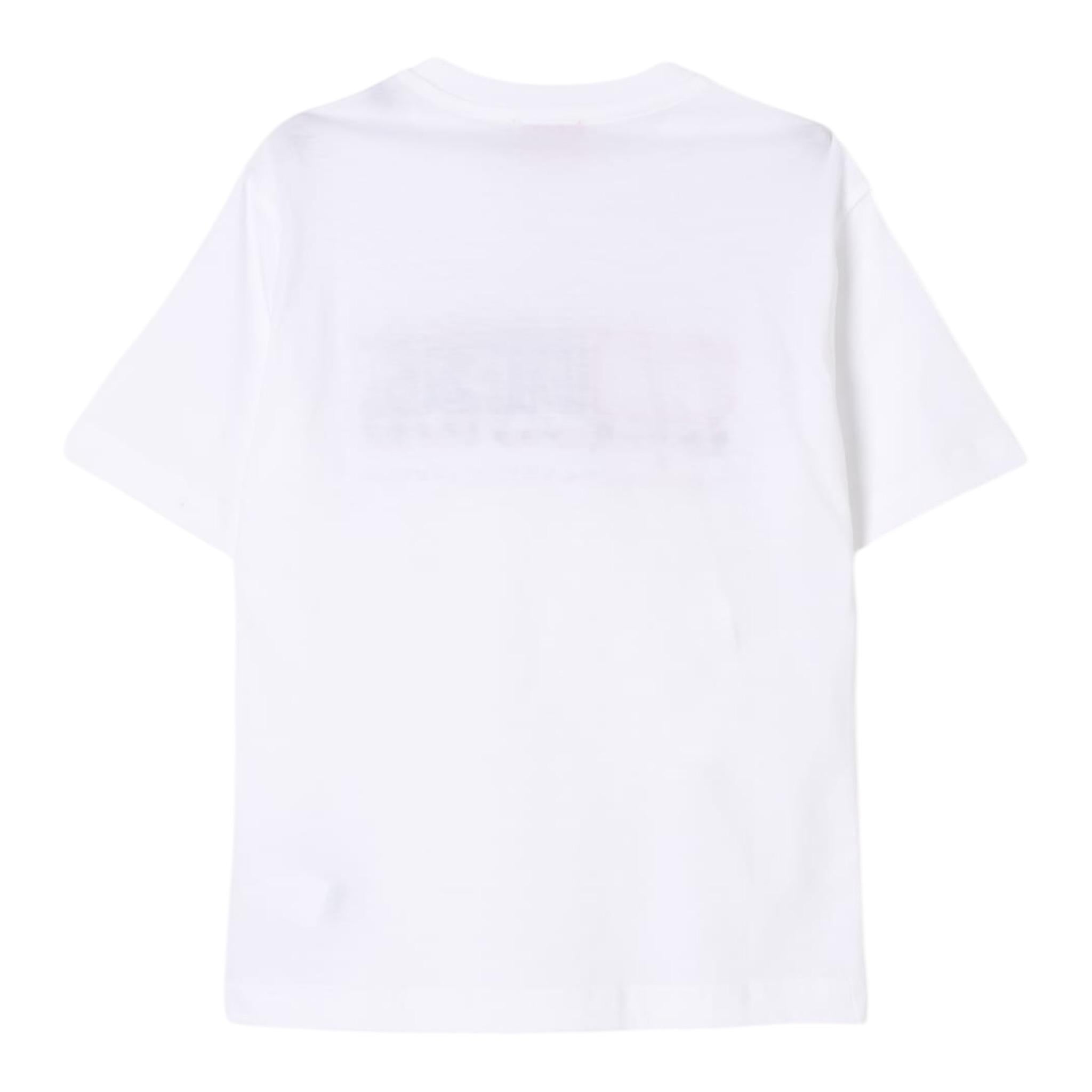 Diesel T-Shirt Girocollo Tinta Unita con Logo per Bambino J02251 BIANCO DIESEL 