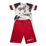 Yours Completo T-Shirt-Bermuda Bianco Per Bambino