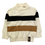 TRUSSARDI maglia mezzo collo tinta unita fantasia Panna per Neonato TIA25069 PANNA TRUSSARDI 