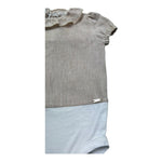 Le Bebe Body Camicia Mezza Manica Tinta Unita per Neonata LBG6382 BEIGE LE BEBE 