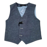 Manuel & Frank Gilet Tinta Unita per Bambino MF5105B AZZURRO MANUEL & FRANK 