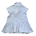 K-Way Abito Tinta Unita Mezza Manica con Logo per Neonata K8151TW BIANCO K-WAY 