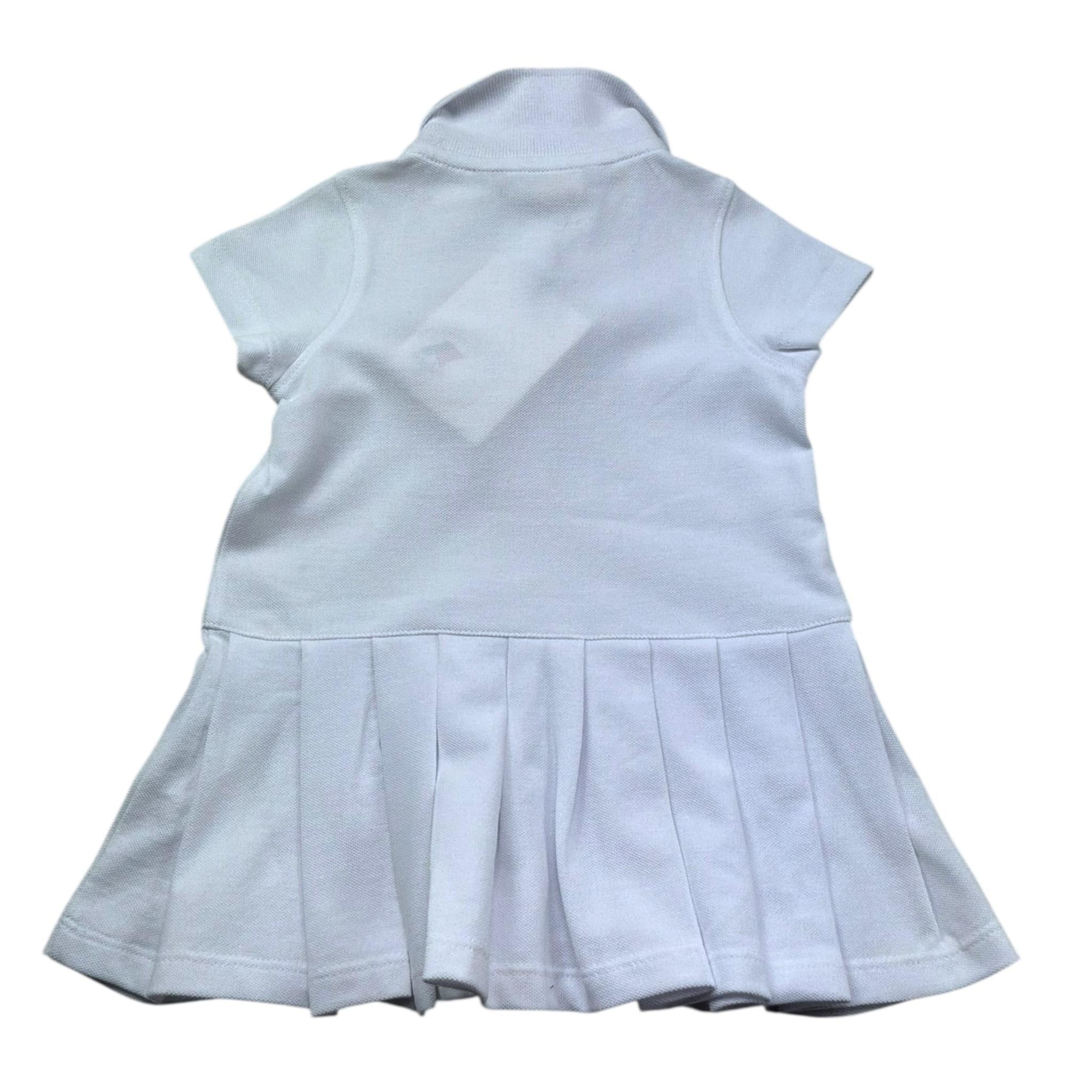 K-Way Abito Tinta Unita Mezza Manica con Logo per Neonata K8151TW BIANCO K-WAY 