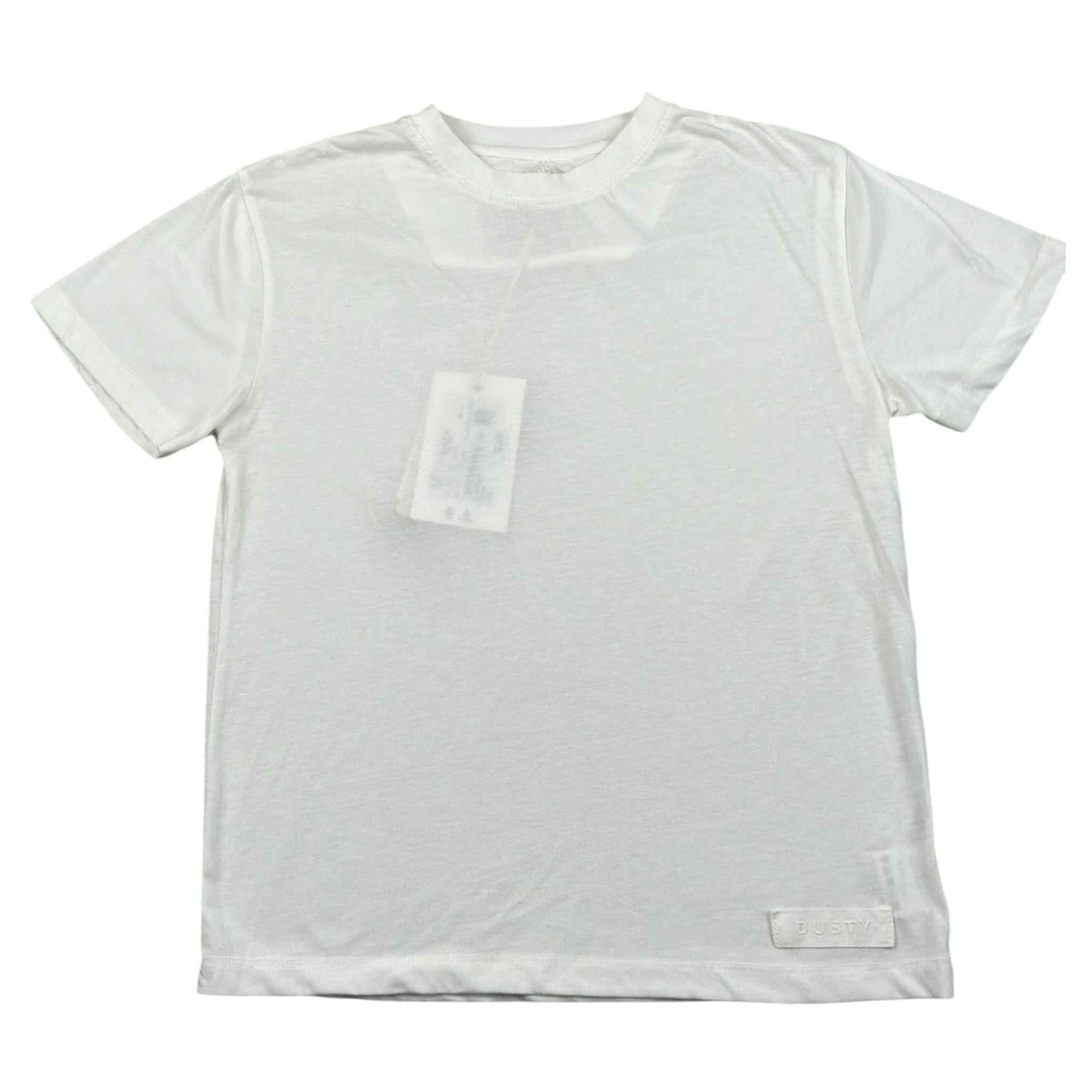 Dusty Color T-Shirt Girocollo Tinta Unita  per Bambino DUXS5028TS BIANCO DUSTY COLOR 