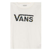VANS shirt girocollo tinta unita con stampa logo Panna per Bambina VN000K97FS8 PANNA VANS 