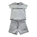 John Richmond Completo 2 Pezzi Canotta-Bermuda Tinta Unita per Neonato RIP26006CJ GRIGIO JOHN RICHMOND 