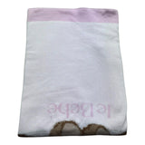 Le Bebe Copert A Tinta Unita con Ricamo per Neonata LBG6314 BIANCO LE BEBE 