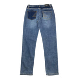 Iceberg Jeans Tinta Unita Con Girovita Regolabile Blu Per Bambino