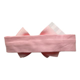 Angel's Face Einfarbiges Stirnband mit rosa Schleife für Neugeborene