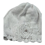 Marlu' Cappello Tinta Unita con Ricami per Neonata EP1271 BIANCO MARLU' 