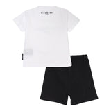 John Richmond Completo 2 Pezzi T-Shirt-Bermuda Bicolore Bianco/Nero per Neonato RIP25018CFX BIANCO/NERO JOHN RICHMOND 