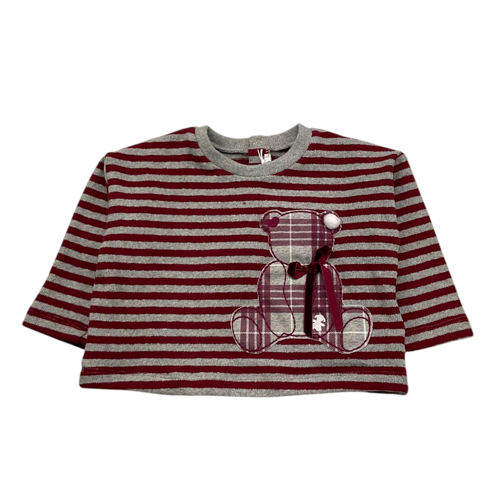 LE BEBE' maglia girocollo fantasia a righe Rosso/grigio per Neonata LBG6087 ROSSO/GRIGIO LE BEBE' 