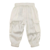 Liu Jo Pantalone Tinta Unita con Elastico In Vita per Bambina KA4024 BIANCO LIU JO 