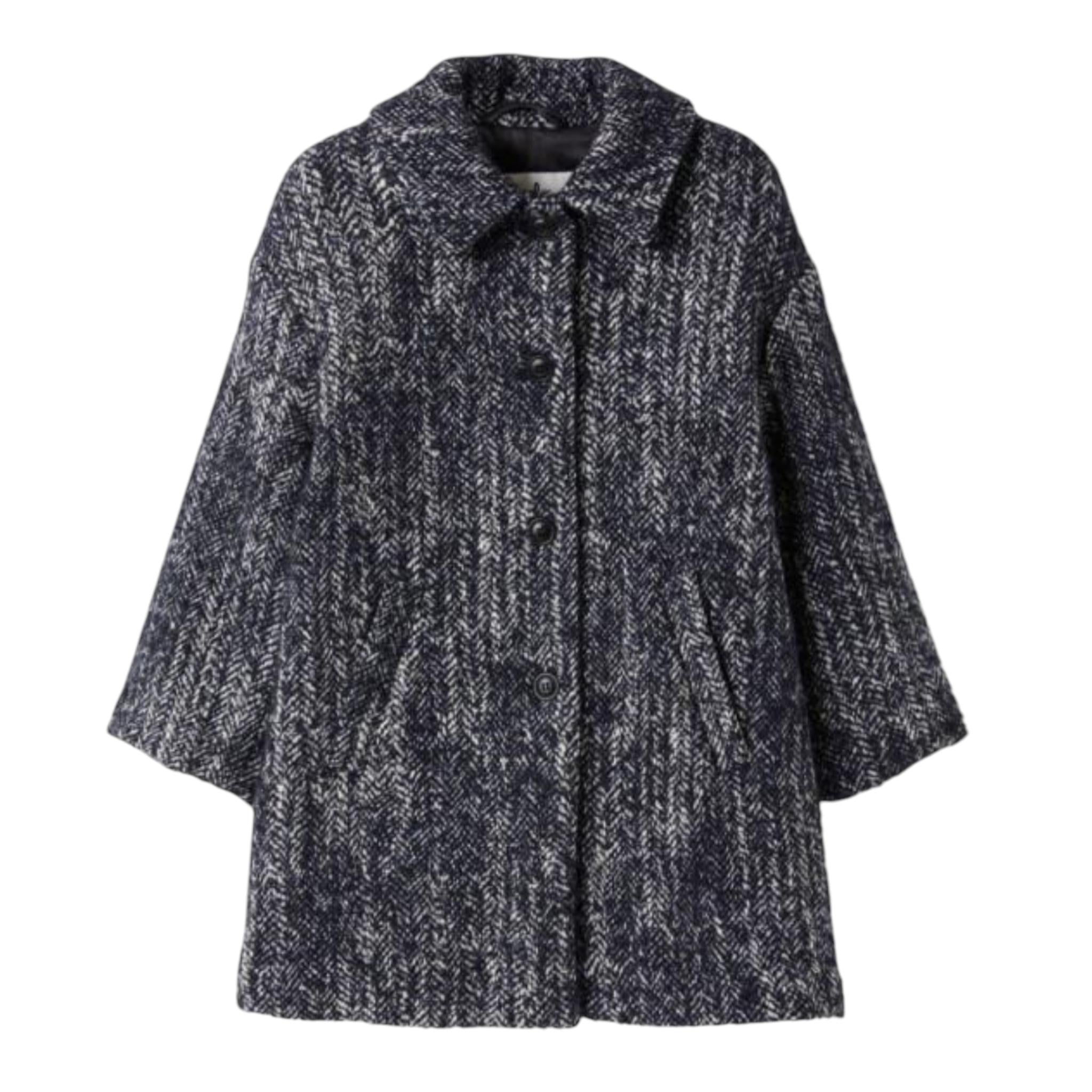 IL GUFO cappotto tinta unita con colletto e bottoni Blu per Bambino A24GP347W0063 BLU IL GUFO 