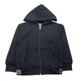 ICEBERG felpa con zip e cappuccio tint unita con logo Nero per Bambino MFICE5309J NERO ICEBERG 