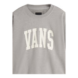 VANS felpa chiusa girocollo tinta unita con maniche a sbuffo Grigio per Bambina VN000J6B02F GRIGIO VANS 
