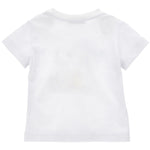 Monnalisa T-Shirt Girocollo Tinta Unita con Stampa per Neonato 28E603 BIANCO MONNALISA 