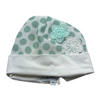 I Delfi Cappello Tinta Unita con Ricami per Neonata 25P5144 BIANCO I DELFI 