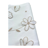 Le Bebe Coperta Tinta Unita con Ricami per Neonata LBG6307 BIANCO LE BEBE 